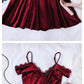 Burgundy Spaghetti Short Dress,Chic Evening Dress,Fashion Homecoming Dress,Party Dress cg815