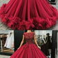 Elegant burgundy prom dresses, cap sleeves birthday prom dresses,party dress,ball gown cg846