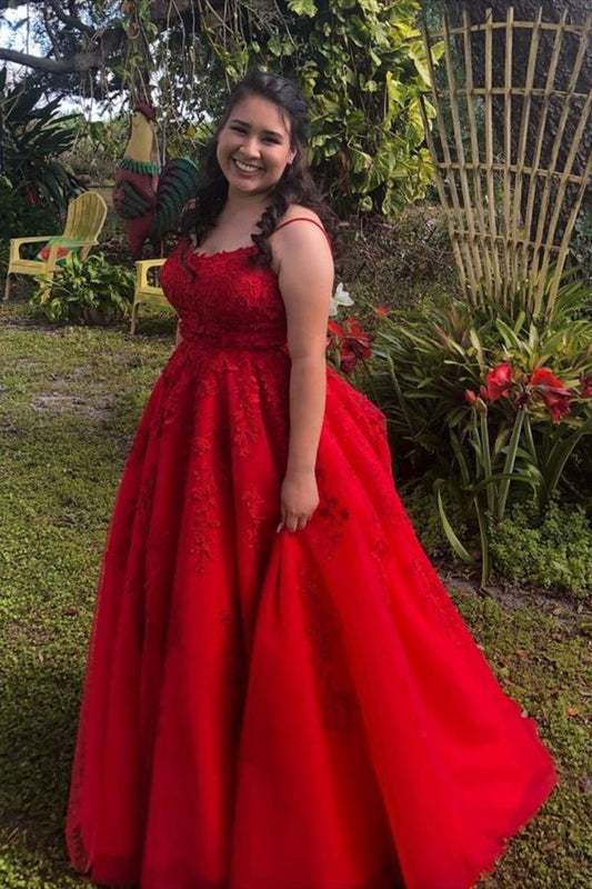 red long prom dress for big girls cg8574