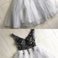 short tulle homecoming dresses sequin beaded cg876