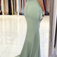 Green lace long prom dress mermaid evening dress  cg8966