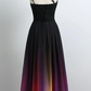 Lovely Gradient Beaded Long Party Dress, Long Chiffon Prom Dress  cg9103