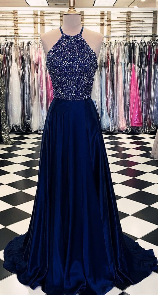 Charming Beaded Prom Dresses, A-line Long Prom Dresses, Evening Formal Dress  cg985